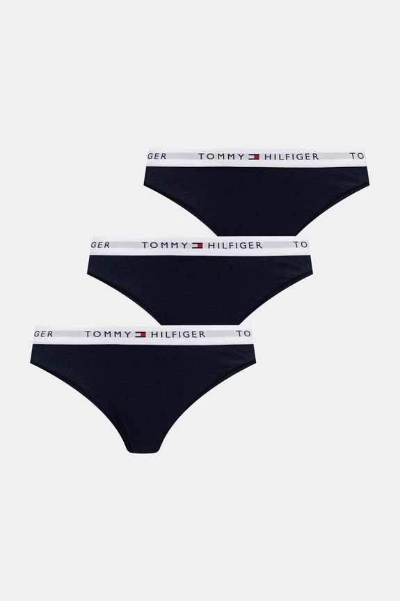 Tommy Hilfiger tange za žene 3-pack mornarsko plava UW0UW05530