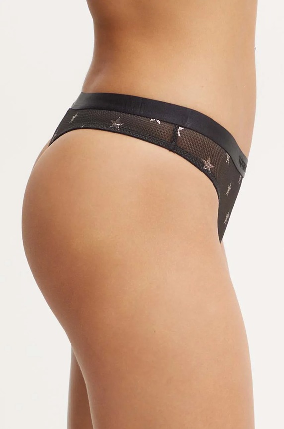 Tanga Tommy Hilfiger UW0UW05541 černá AW24