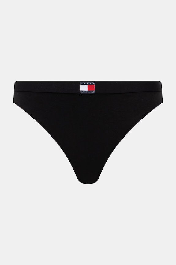 Tommy Hilfiger tangá dámske bavlnené s elastanom 5-pak UW0UW05642 čierna SS26