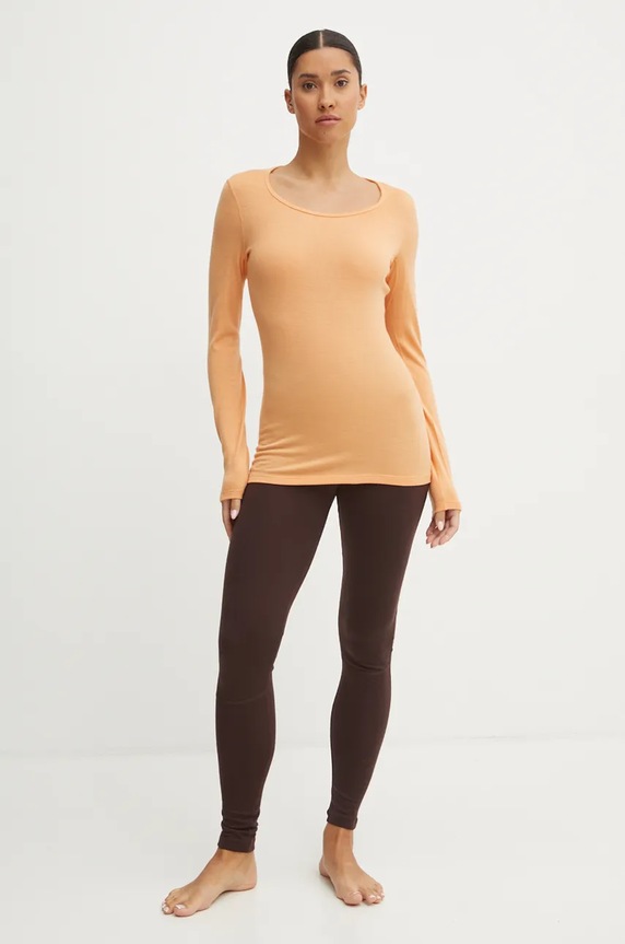 Icebreaker longsleeve funkcyjny Merino 260 Tech IB0A572703C1 pomarańczowy AW24