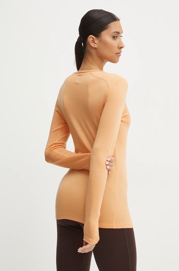 Odzież Icebreaker longsleeve funkcyjny Merino 260 Tech IB0A572703C1 pomarańczowy