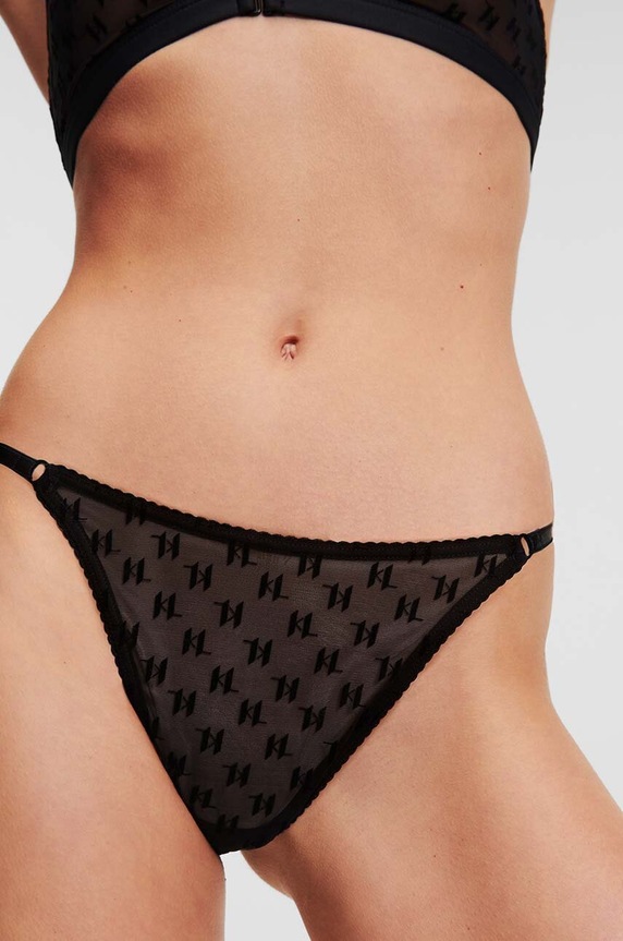 Odzież Karl Lagerfeld stringi 246W2103 czarny