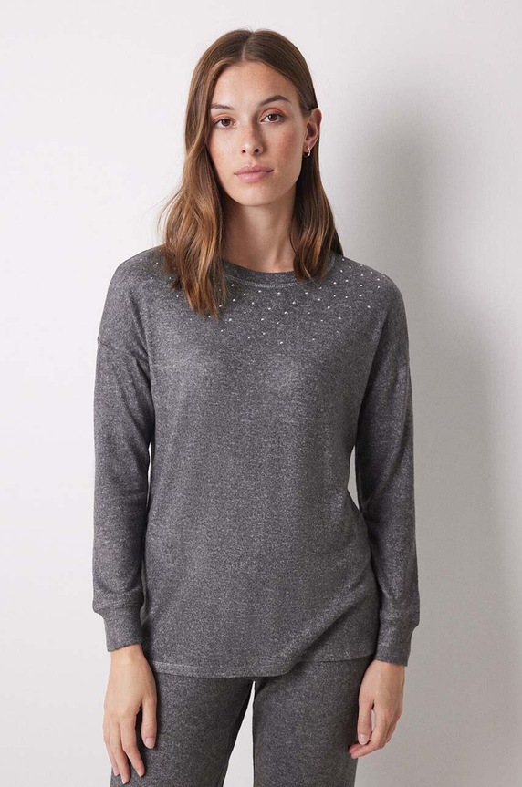 Πιτζάμα women'secret LIFEWEAR LA NUIT 4758219 γκρί AW24