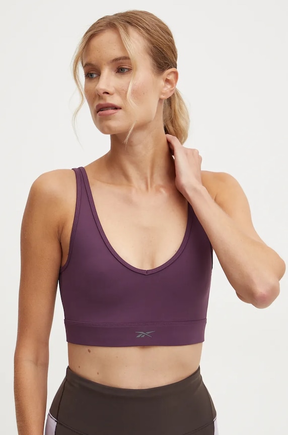 Reebok sutien sport Active Collective Dreamblend moale violet 100205555