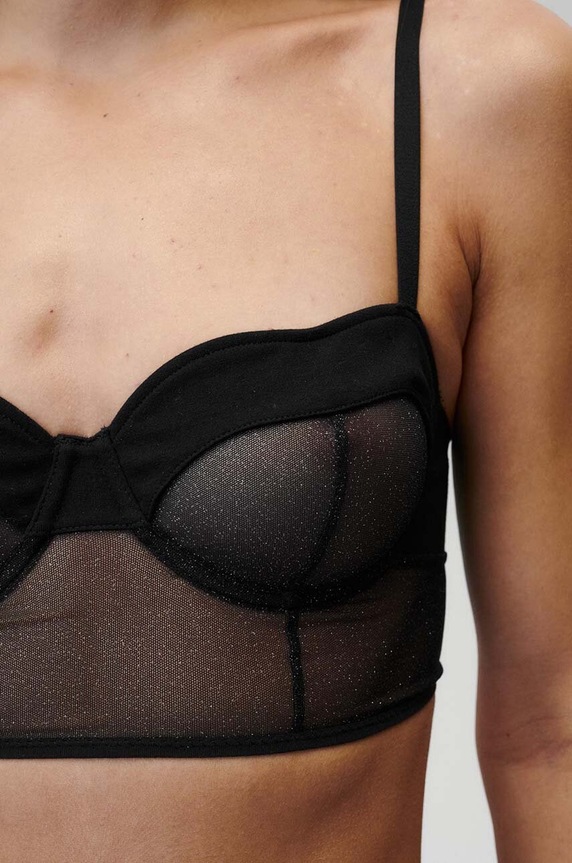 Ρούχα Σουτιέν Undress Code Oh Mon Dieu Bra 728 μαύρο