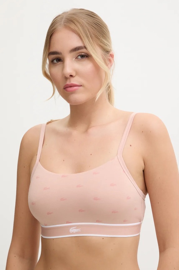 Сутиен Lacoste без банели оранжев IF8183
