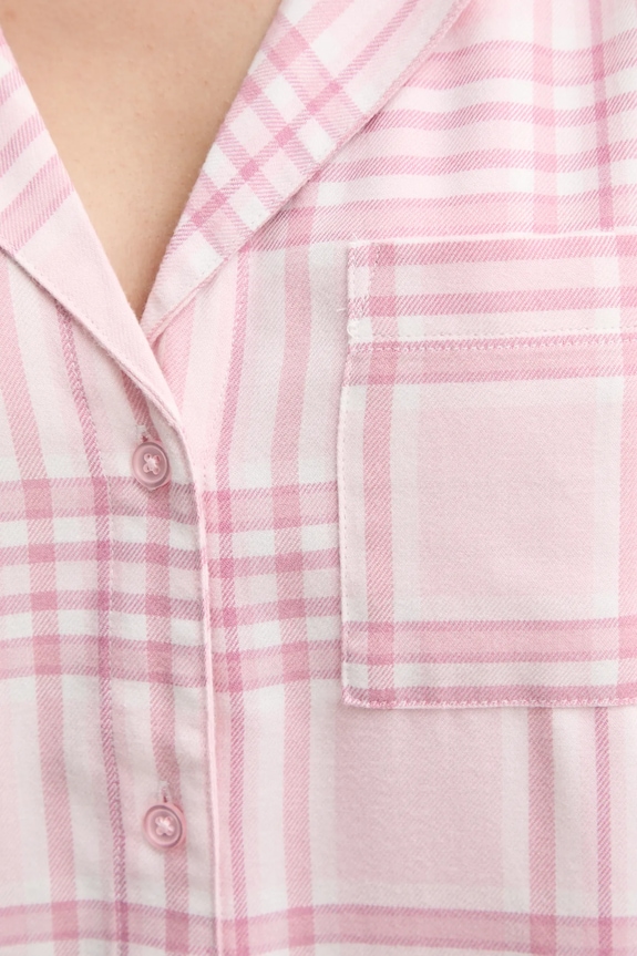 Πουκάμισο πιτζάμας Hollister Co. KI346.4055.604 ροζ