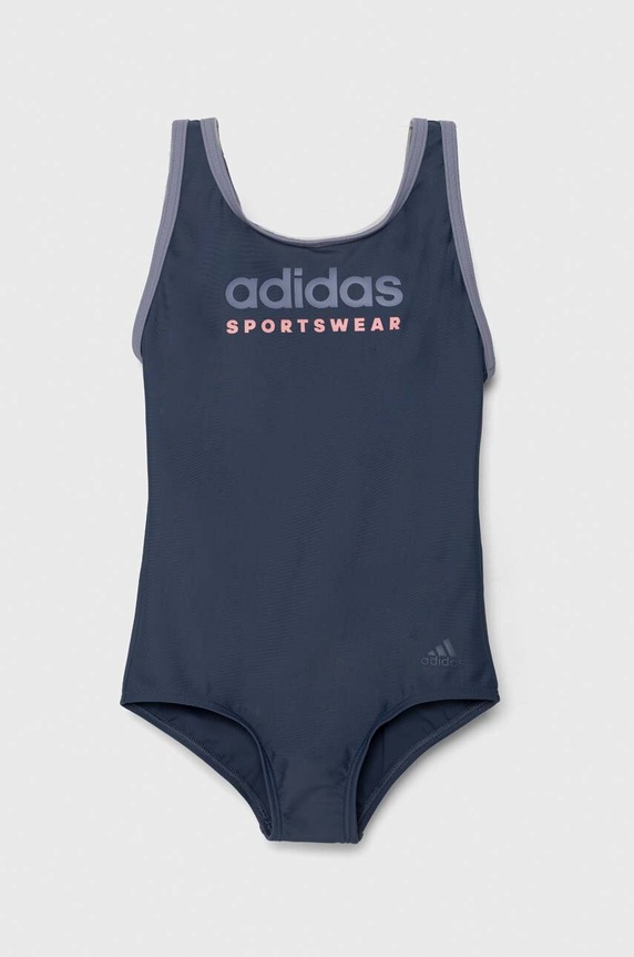 Jednodílné dětské plavky adidas Performance SPW UBSUITIDS měkké modrá IT2718