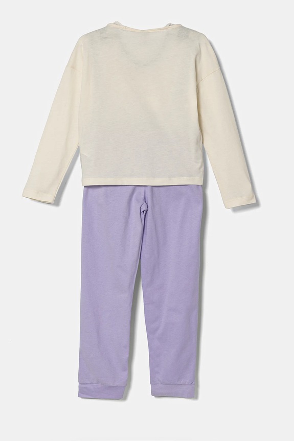 Dětské bavlněné pyžamo United Colors of Benetton 3VD00P07K.G.Seasonal béžová AW24