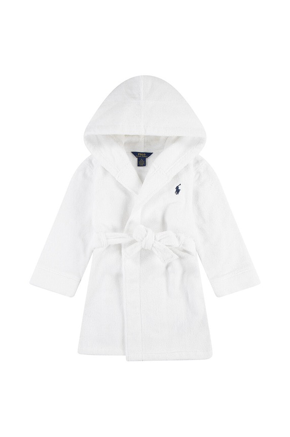 Polo Ralph Lauren szlafrok bawełniany dziecięcy biały 8P0188