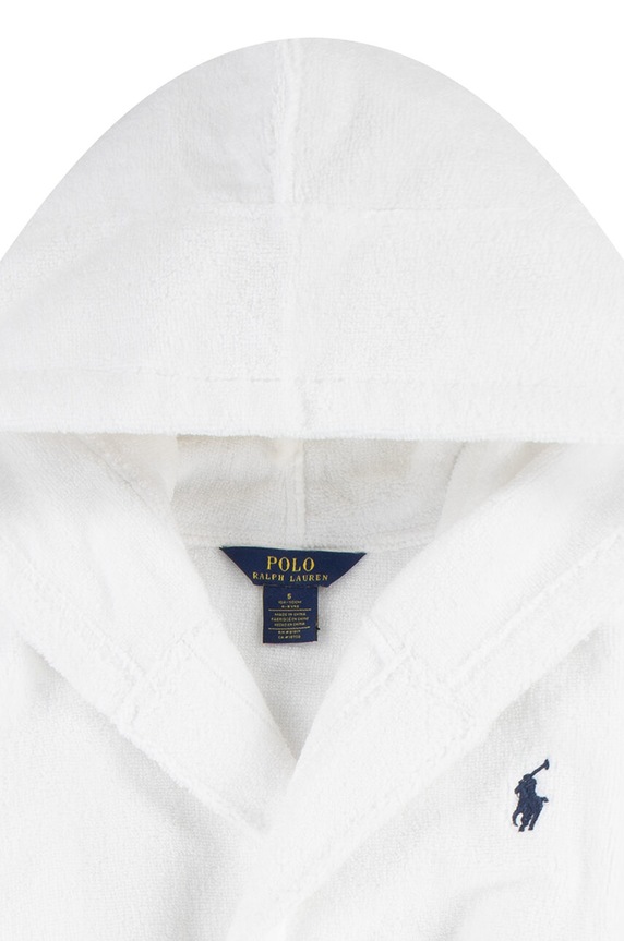 Chłopiec Polo Ralph Lauren szlafrok bawełniany dziecięcy 8P0188 biały