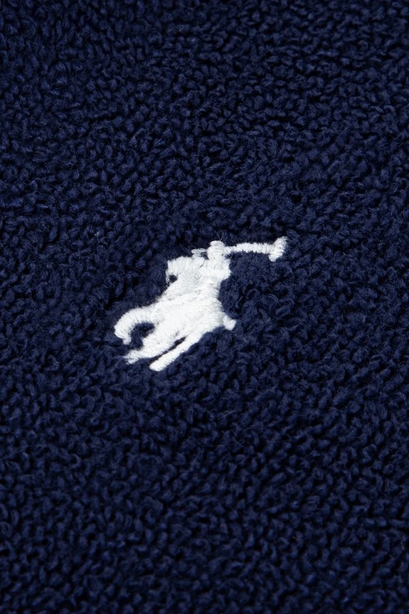 Polo Ralph Lauren szlafrok bawełniany dziecięcy granatowy 8P0188