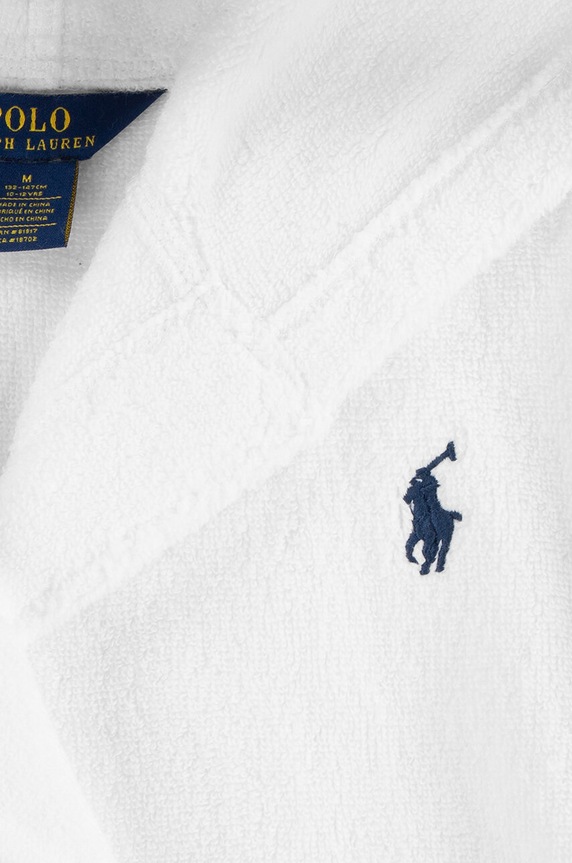 Chłopiec Polo Ralph Lauren szlafrok bawełniany dziecięcy 9P0188 biały