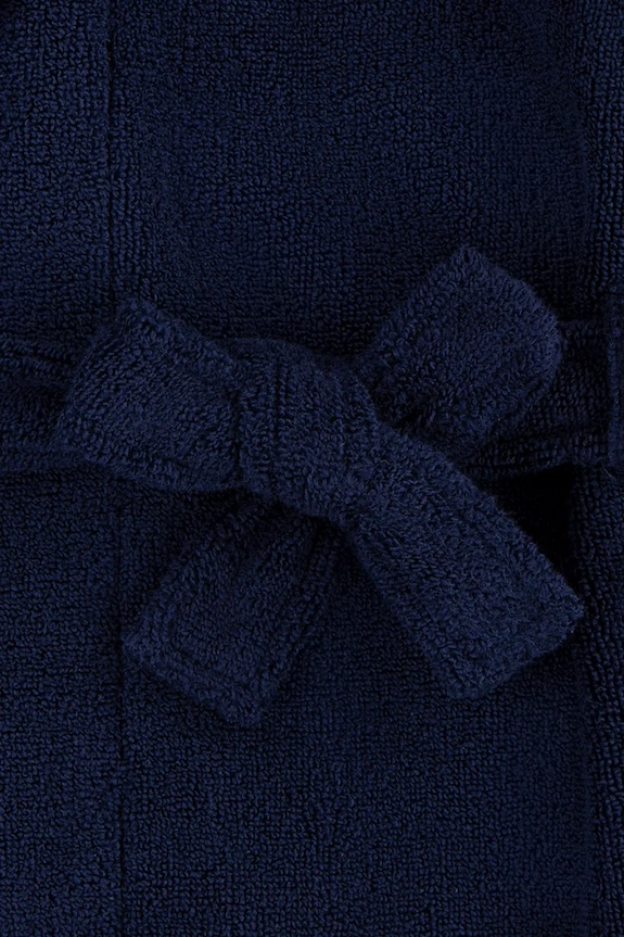 CHLAPEC Dětský bavlněný župan Polo Ralph Lauren 9P0188 námořnická modř