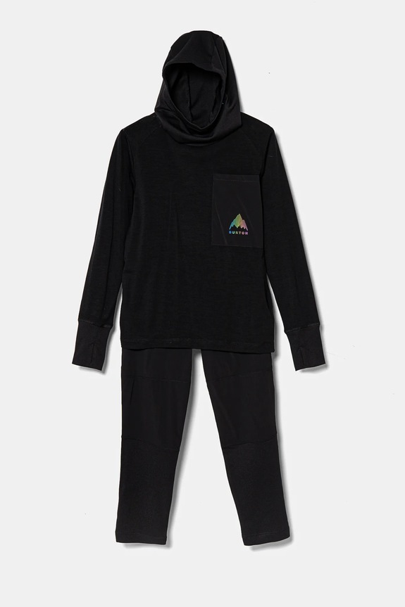 Комплект функціональної вовняної дитячої білизни Burton OUTBM Planet friendly чорний 243561