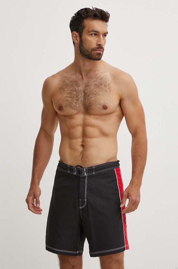 HUGO szorty kąpielowe 50520657 czarny AW24