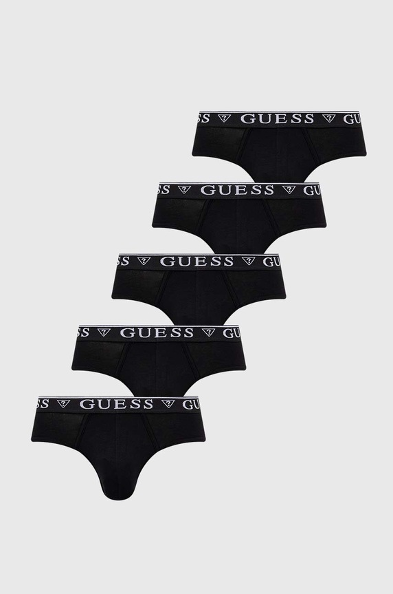 Σλιπ Guess 5-pack πλεκτό ύφασμα μαύρο U4YG20.K6YW1
