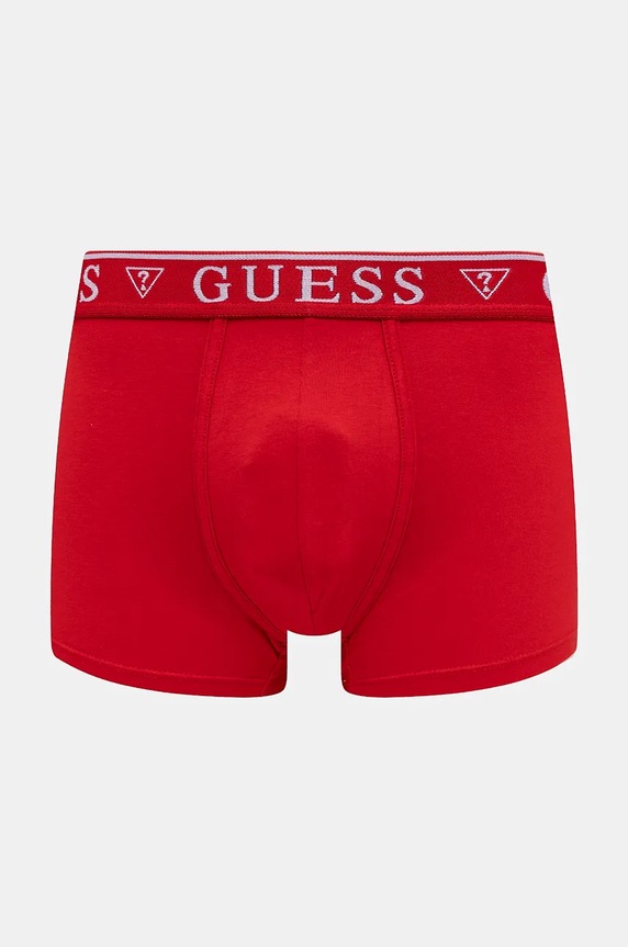 Guess bokserki męskie bawełniane z elastanem 5-pack U4YG16.K6YW1 czerwony
