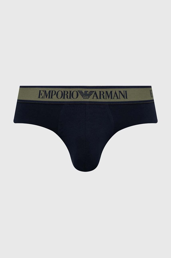 Odzież Emporio Armani Underwear slipy 3-pack 111734.4F717 granatowy