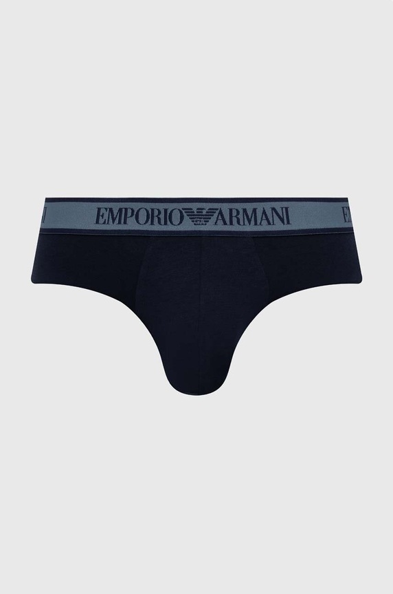 Emporio Armani Underwear slipy 3-pack granatowy 111734.4F717