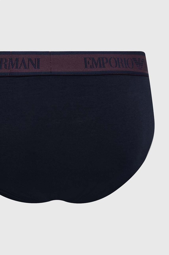 Emporio Armani Underwear slipy 3-pack 111734.4F717 granatowy