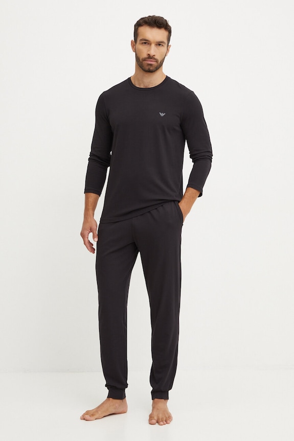 Emporio Armani Underwear piżama dzianina czarny 111789.4F720