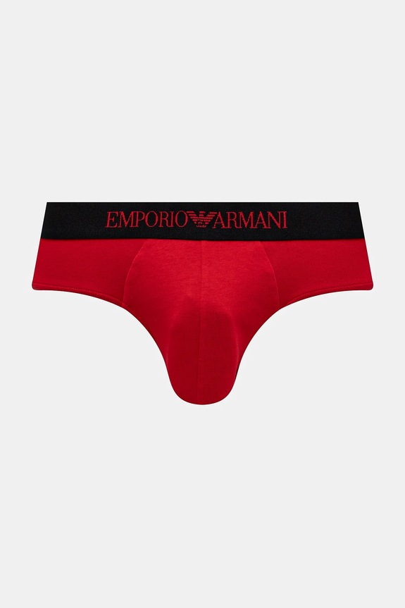 Emporio Armani Underwear slip in cotone rosso 111624.4F722