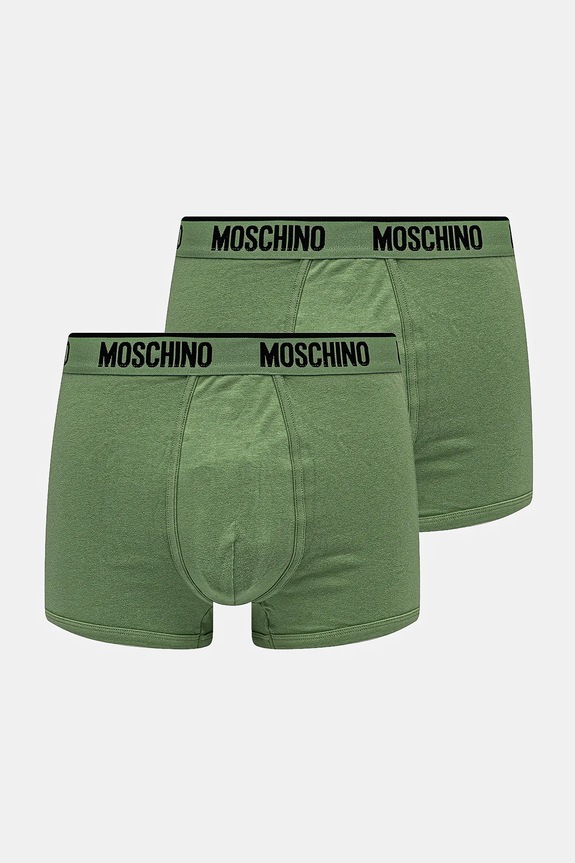 Moschino Underwear boxeralsó 2 db sima zöld 1397.4402