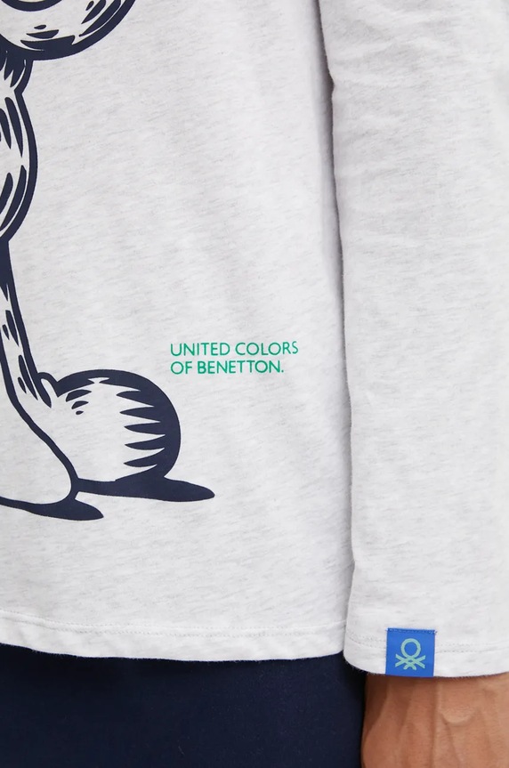 United Colors of Benetton pizsama x GARFIELD szürke 3VR54M01P