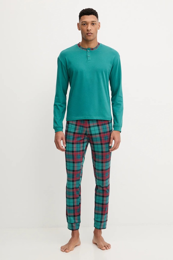 Pyžamo United Colors of Benetton tyrkysová 37MW4P02N
