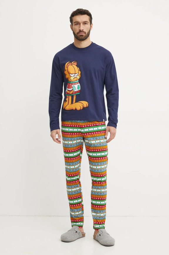 United Colors of Benetton pizsama x GARFIELD mintás sötétkék 37MW4P02J
