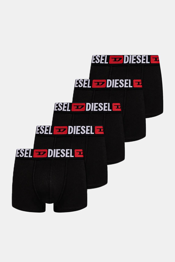 Bokserice Diesel UMBX-DAMIENFIVEPACK 5-pack pletivo crna 00SUAG.0DDAI