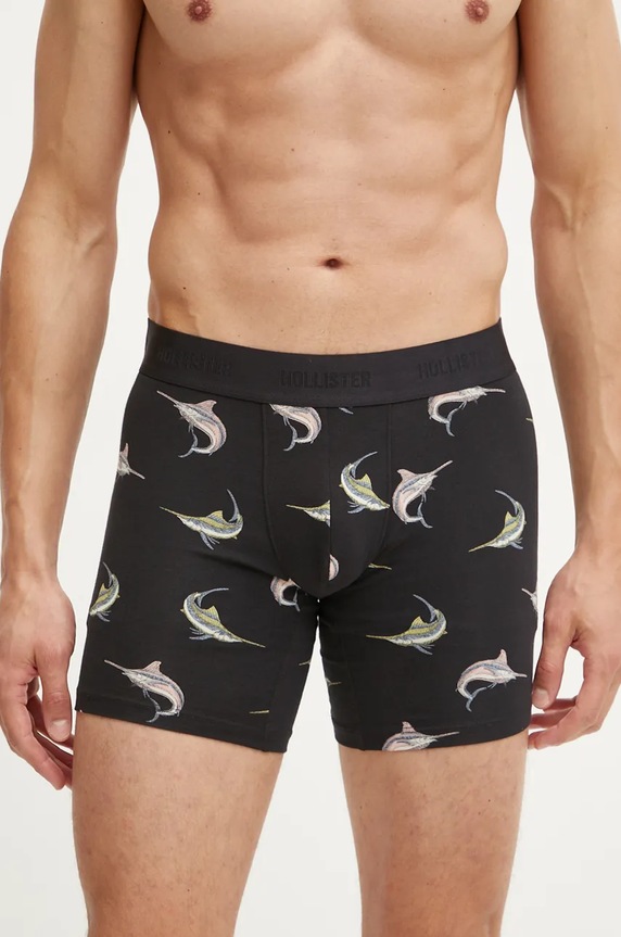 Μποξεράκια Hollister Co. 5-pack εφαρμοστό σορτς μπόξερ ροζ KI314.4026.608