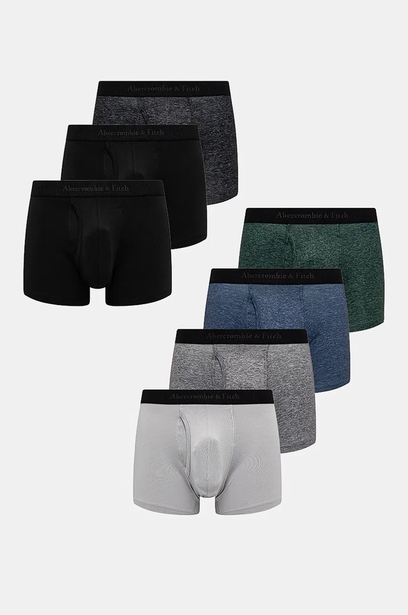 Boxerky Abercrombie & Fitch 7-pack pletenina šedá KI114.4039.136