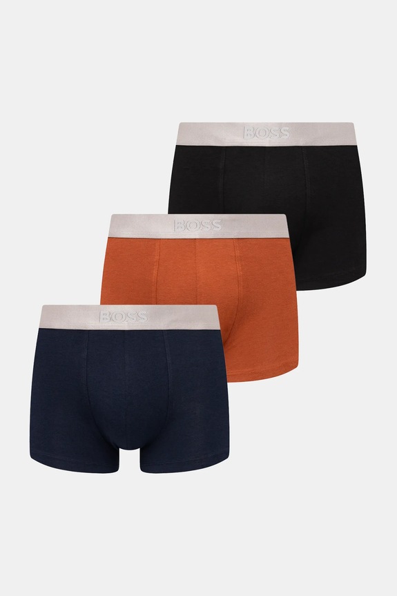 BOSS boxeri 3-pack boxeri gri 50514998