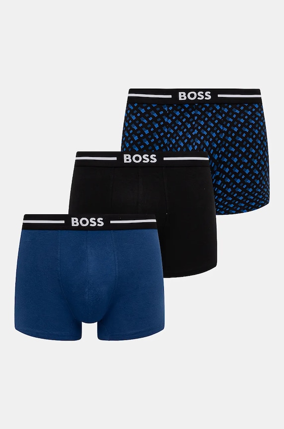 BOSS bokserki 3-pack dzianina czarny 50517840