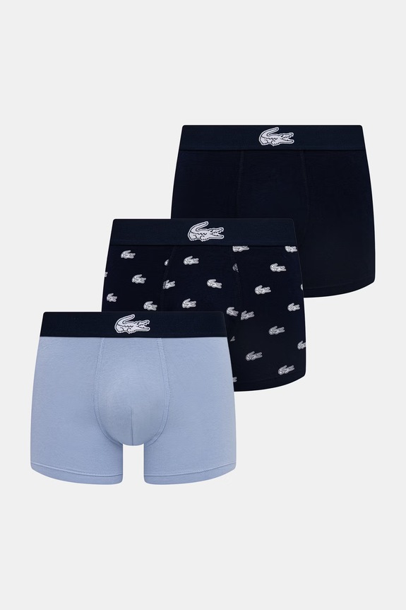 Боксеры Lacoste 3 шт узор голубой 5H5154