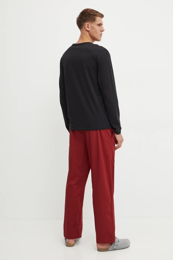 Bavlněné pyžamo Calvin Klein Underwear 000NM2850E černá AW24