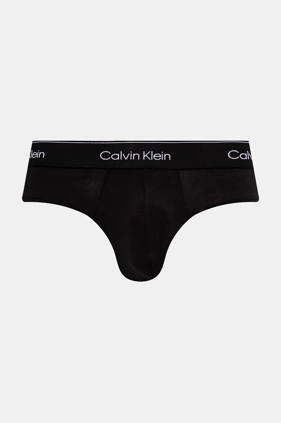 Slipy Calvin Klein Underwear 3-pak 000NB3962A čierna AW24