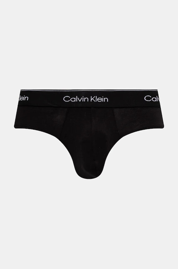 Slipy Calvin Klein Underwear 3-pak 000NB3962A čierna AW24