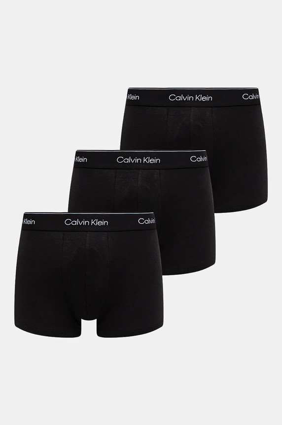 Boxerky Calvin Klein Underwear 3-pack pletenina černá 000NB3963A