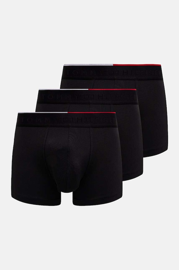 Tommy Hilfiger bokserki 3-pack dzianina czarny UM0UM03388