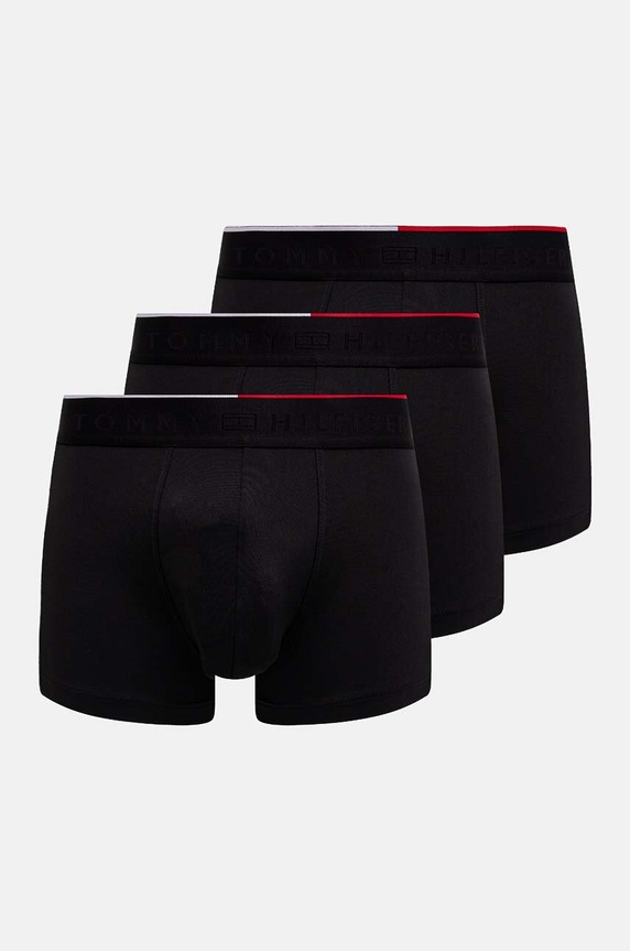 Tommy Hilfiger bokserki 3-pack dzianina czarny UM0UM03388