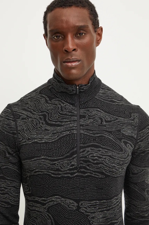 Icebreaker longsleeve funkcyjny Merino 260 Vertex czarny IB0A573801W1
