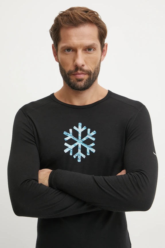 Odzież Icebreaker longsleeve funkcyjny Icebreaker x Protect Our Winters IB0A575Q0011 czarny