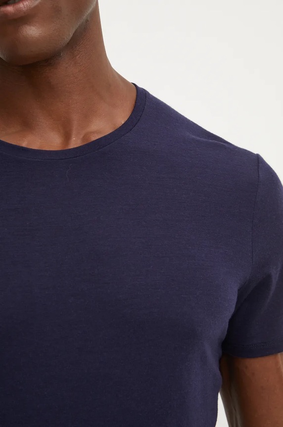 Icebreaker t-shirt funkcyjny Merino 150 Anatomica granatowy IB1030334011