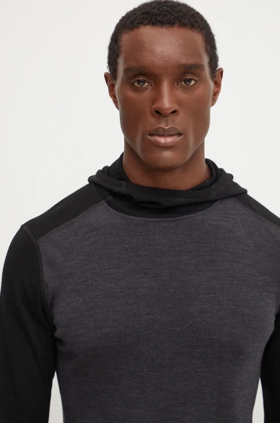 Smartwool longsleeve funcțional Classic Thermal Merino Base gri SW016360