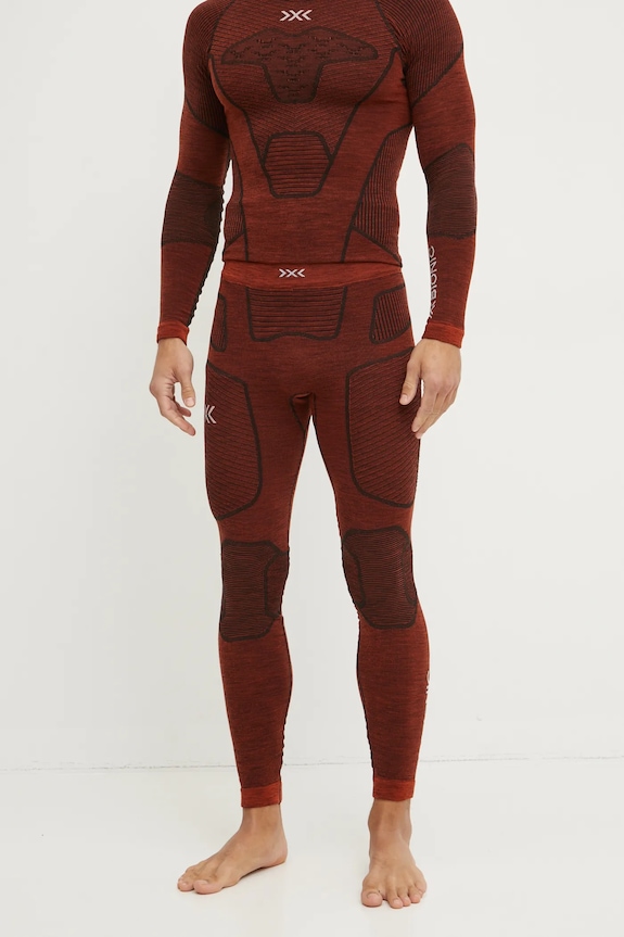 X-Bionic legginsy funkcyjne Symbio Merino sporty zimowe czerwony XM.YPP2W24M