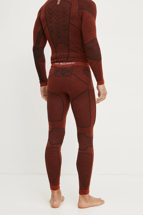 Odzież X-Bionic legginsy funkcyjne Symbio Merino XM.YPP2W24M czerwony