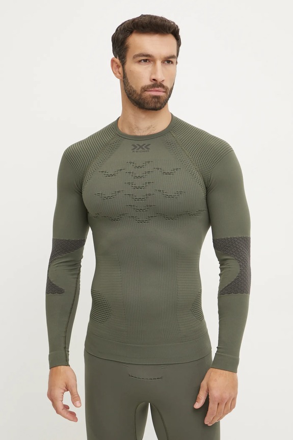 X-Bionic longsleeve funkcyjny X-Plorer Energizer 4.0 sporty zimowe zielony NG.OT33S23M